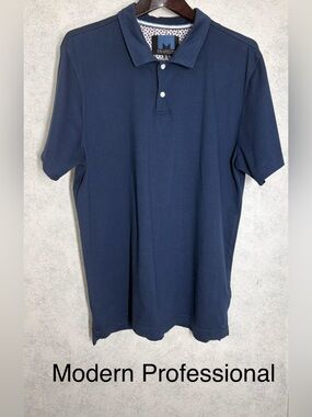 Short Sleeve Polo Shirt•Michael Strahan•XL•Blue•Casual, Active, or Golf Wear•EUC
